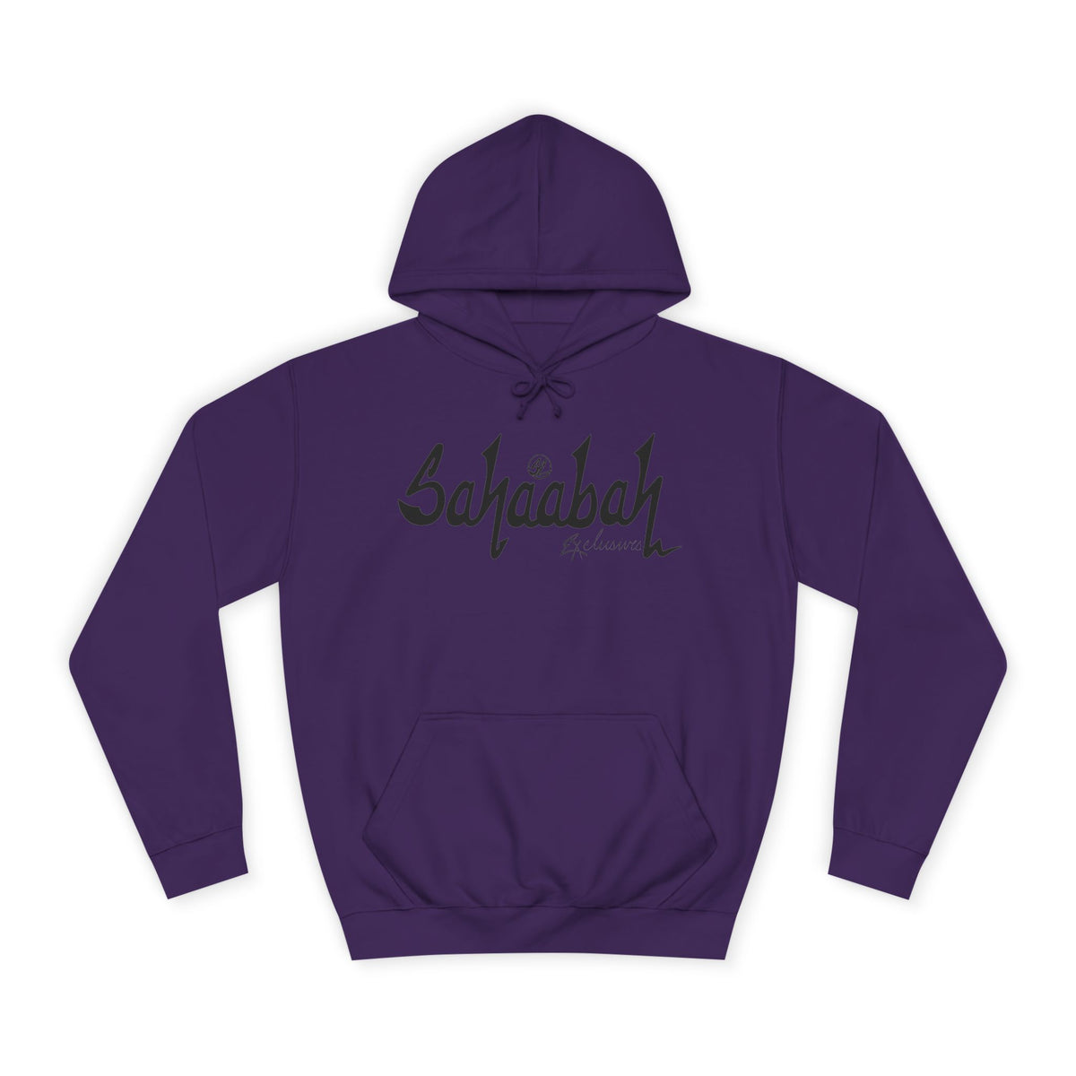 #24 Sahaabah Exclusives Throwback Hoodie — Cozy Script College Pullover