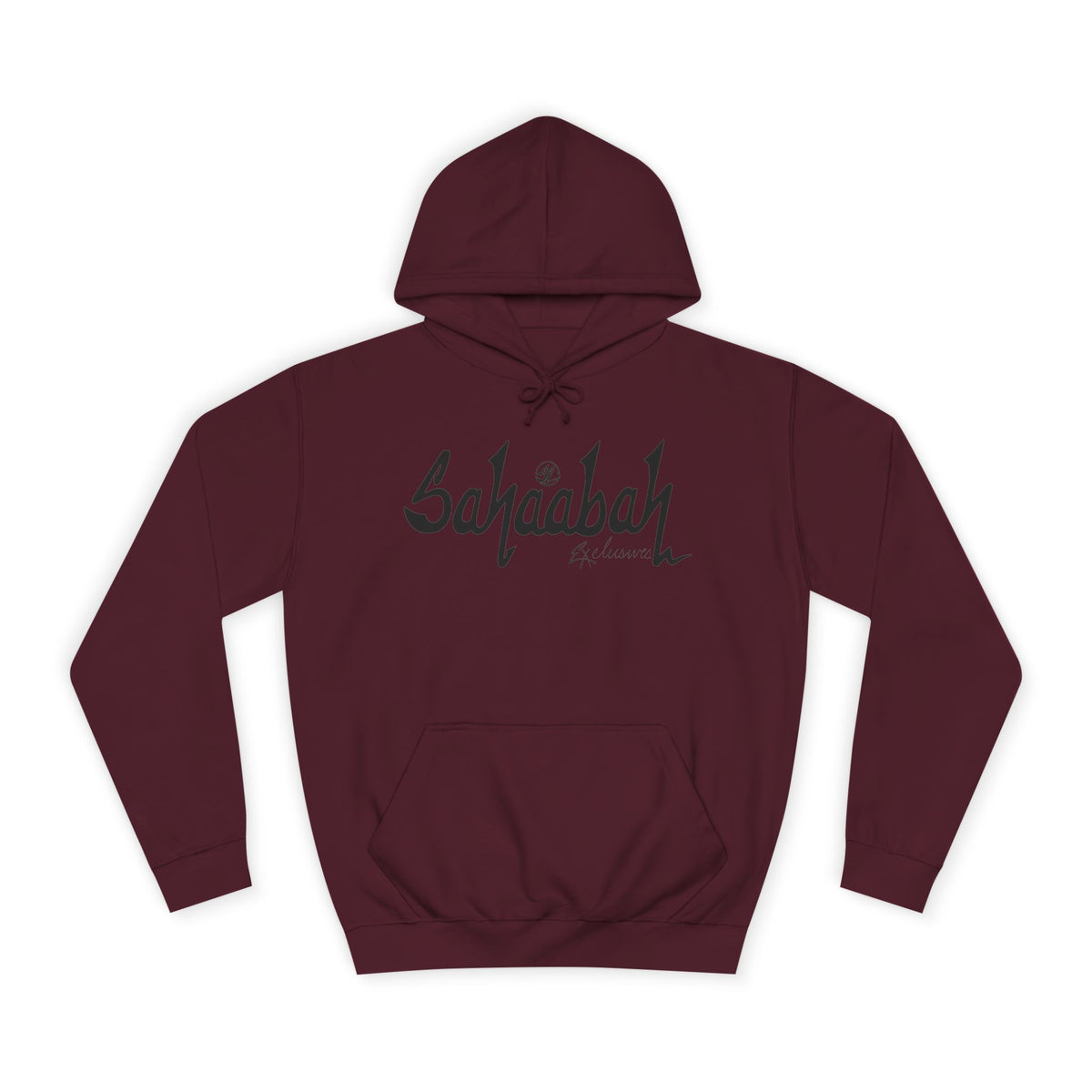 #24 Sahaabah Exclusives Throwback Hoodie — Cozy Script College Pullover